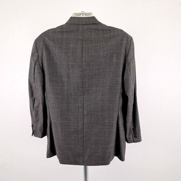 Jos A Bank Brown Tweed‎ Wool Bamboo Birdseye 42R Sport Coat 2 Button - Picture 6 of 14